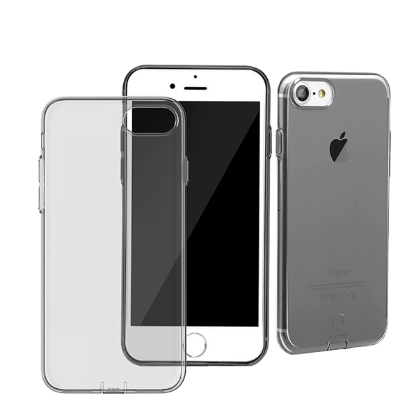 Силиконовый чехол накладка Baseus Simple для iPhone 8 Серый - Изображение 15875