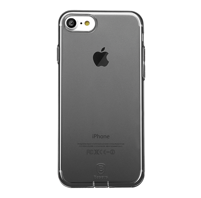Силиконовый чехол накладка Baseus Simple для iPhone 8 Серый - Изображение 15877
