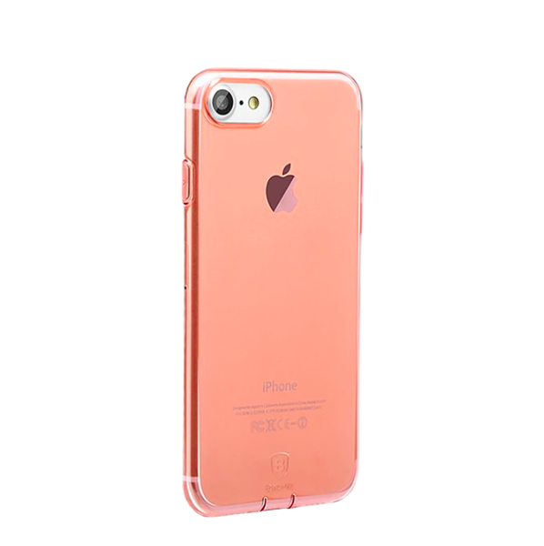 Силиконовый чехол накладка Baseus Simple для iPhone 7 Розовый - Изображение 15903