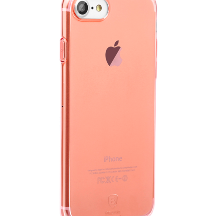 Силиконовый чехол накладка Baseus Simple для iPhone 7 Розовый - Изображение 15909