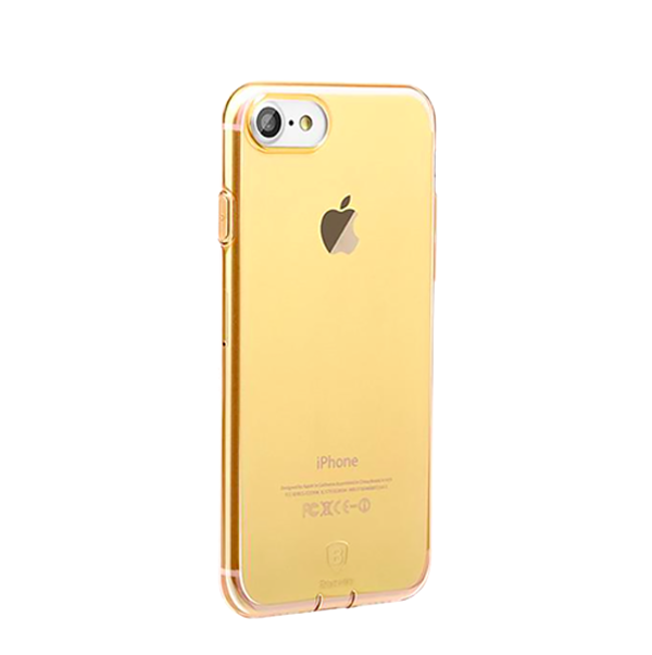 Силиконовый чехол накладка Baseus Simple для iPhone 8 Золотой - Изображение 15913