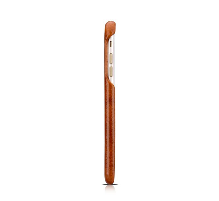 Кожаный чехол накладка iCarer Metal Warrior Oil Wax для iPhone 8 Коричневый - Изображение 15947
