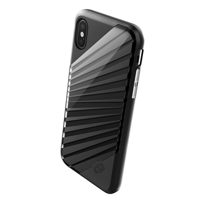 Чехол накладка X-Doria Revel Lux для iPhone X Black Gold Черный - Изображение 22656