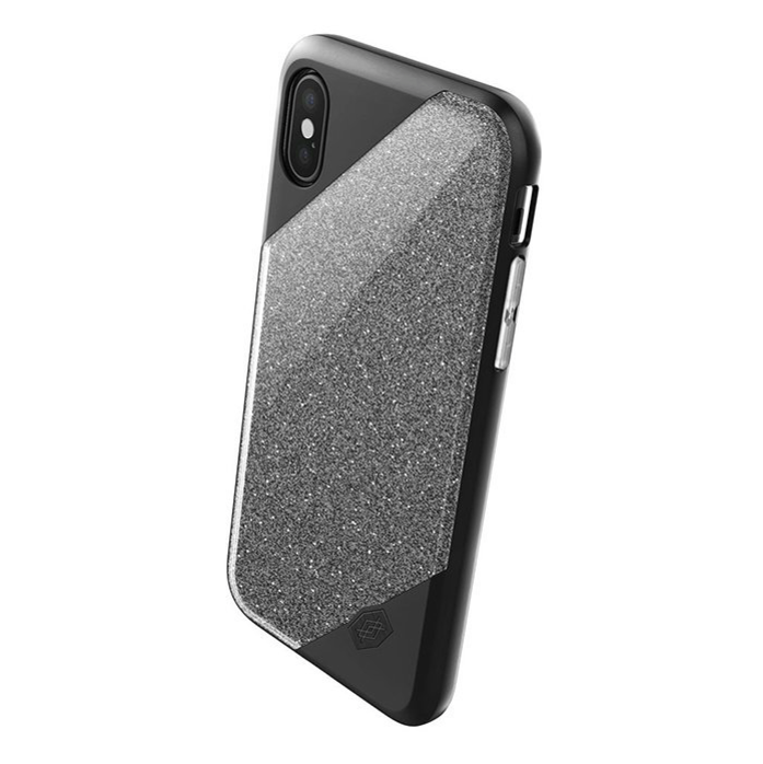 Чехол накладка X-Doria Revel Lux для iPhone X Black Glitter Черный - Изображение 22670