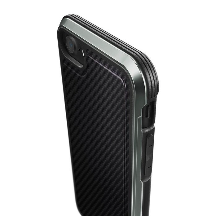 Противоударный чехол накладка X-Doria Defence Lux для iPhone 8 Черный Карбон - Изображение 22738
