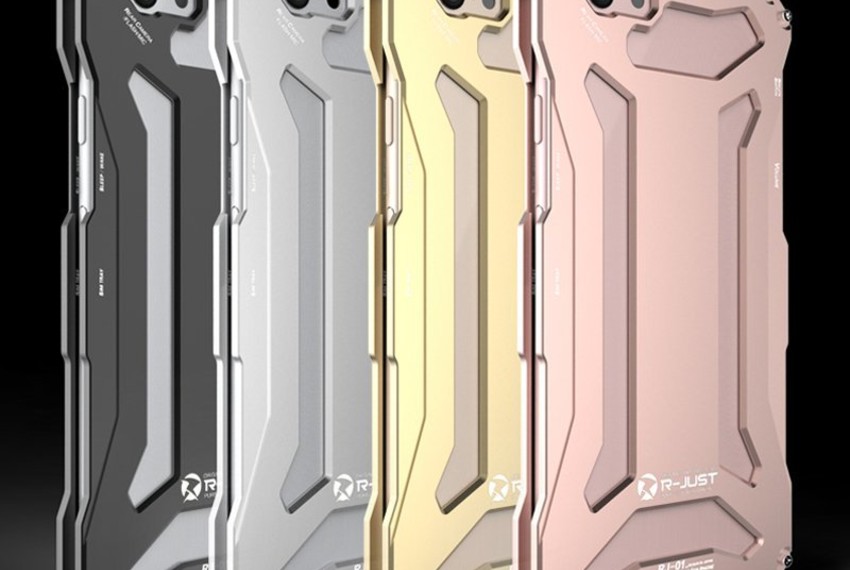 Противоударный чехол R-Just Gundam для iPhone 6 / 6S Розовое Золото