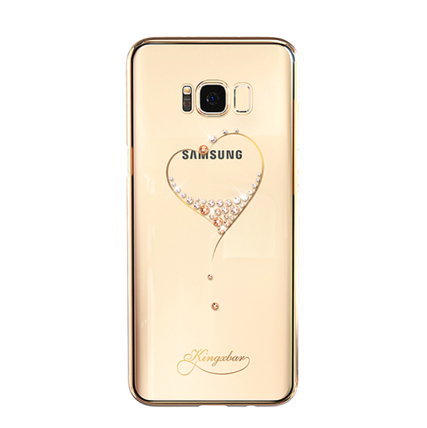 Чехол накладка Swarovski Kingxbar для Samsung Galaxy S8 Heart - Изображение 7681