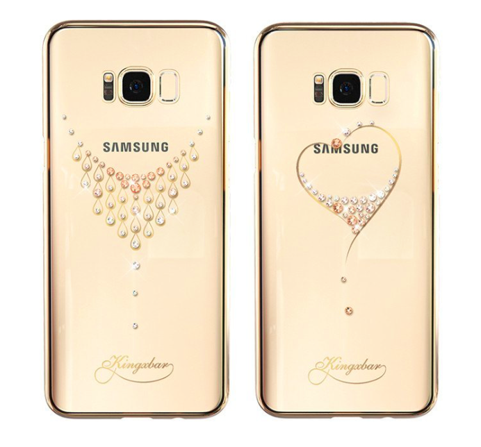 Чехол накладка Swarovski Kingxbar для Samsung Galaxy S8 Heart - Изображение 7683