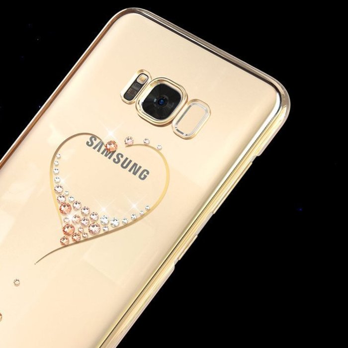 Чехол накладка Swarovski Kingxbar для Samsung Galaxy S8 Heart - Изображение 7685