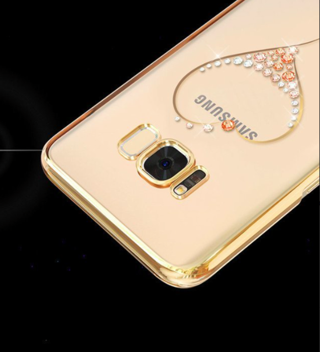 Чехол накладка Swarovski Kingxbar для Samsung Galaxy S8 Heart - Изображение 7687
