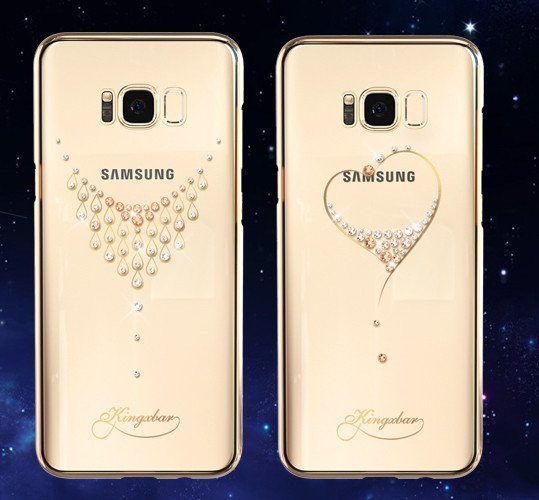 Чехол накладка Swarovski Kingxbar для Samsung Galaxy S8 Heart - Изображение 7691