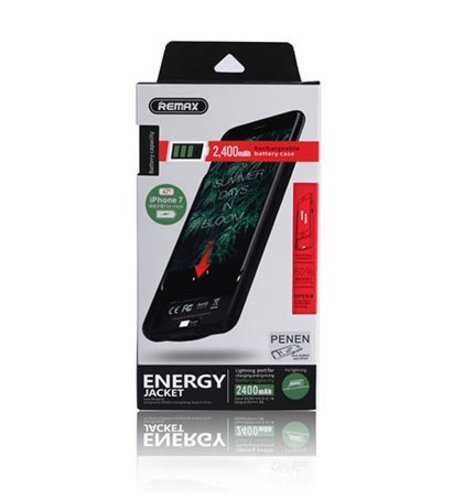 Чехол-аккумулятор Remax Energy Jacket 2400mAh для iPhone 8 Черный - Изображение 16265