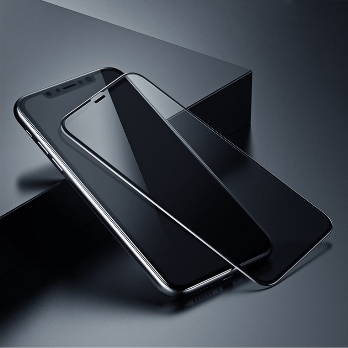 Защитное стекло Baseus Anti-Peeping 0.23mm для iPhone 11 Черное - Изображение 119453