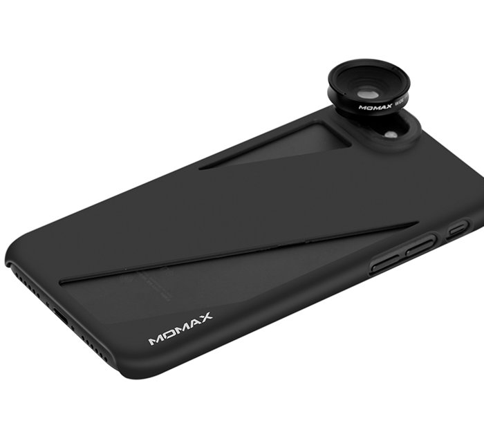 Чехол с объективами Momax X-Lens Case для iPhone 8 Черный - Изображение 16463