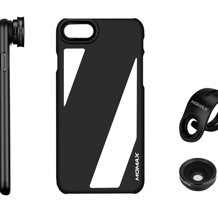Чехол с объективами Momax X-Lens Case для iPhone 8 Черный - Изображение 16467