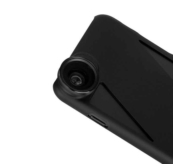 Чехол с объективами Momax X-Lens Case для iPhone 8 Черный - Изображение 16479