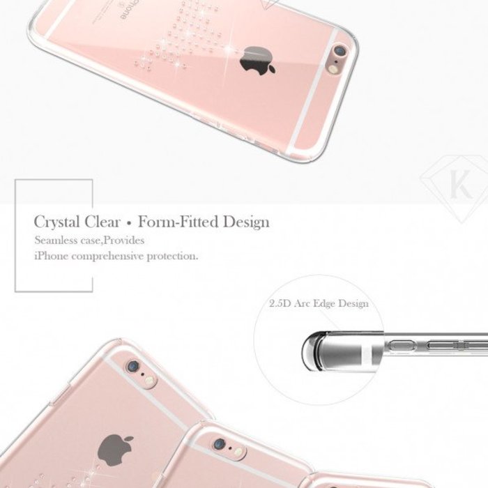 Чехол накладка Swarovski Kingxbar Charm для iPhone 6S Crown - Изображение 7809