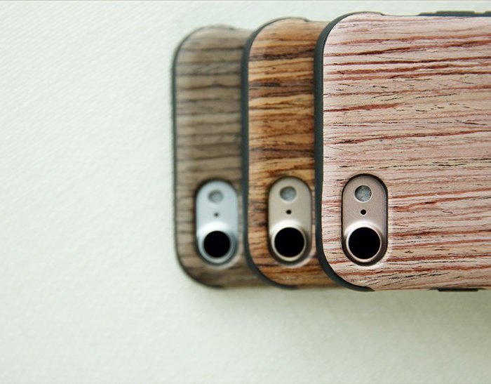 Деревянный чехол накладка Rock Origin Sandal Wood для iPhone 7 Розовое дерево - Изображение 16759