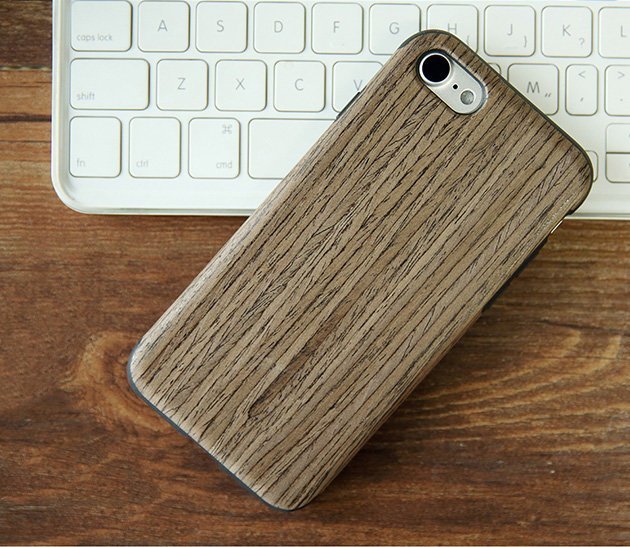 Деревянный чехол накладка Rock Origin Wood для iPhone 8 Коричневый - Изображение 16785