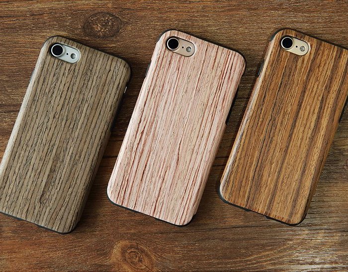 Деревянный чехол накладка Rock Origin Wood для iPhone 8 Коричневый - Изображение 16789
