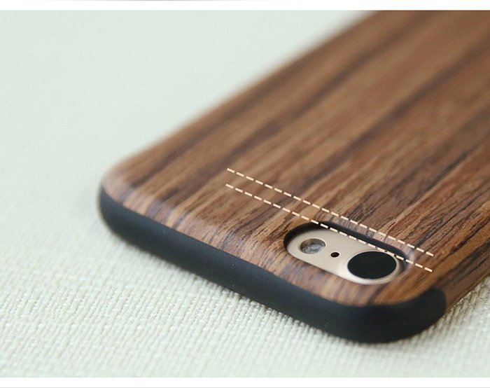 Деревянный чехол накладка Rock Origin Dark Wood для iPhone 7 Коричневый - Изображение 16817