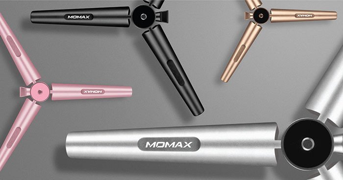 Мобильный штатив Momax Tripod Pro для смартфонов и камер Розовый - Изображение 6821