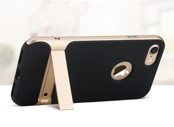 Чехол накладка с подставкой Rock Royce Kickstand для iPhone 8 Золото - Изображение 17045