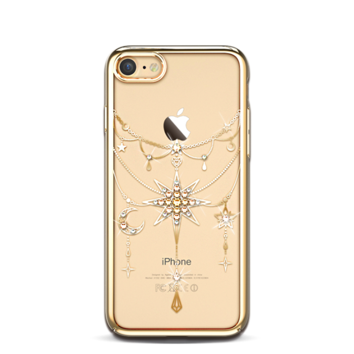 Чехол накладка Swarovski Kingxbar Twinkling Stars Gold для iPhone 8 Золото - Изображение 17307