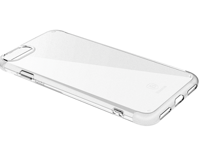 Силикновый чехол накладка Baseus Simple Anti-Scratch для iPhone 8 Прозрачный - Изображение 17389