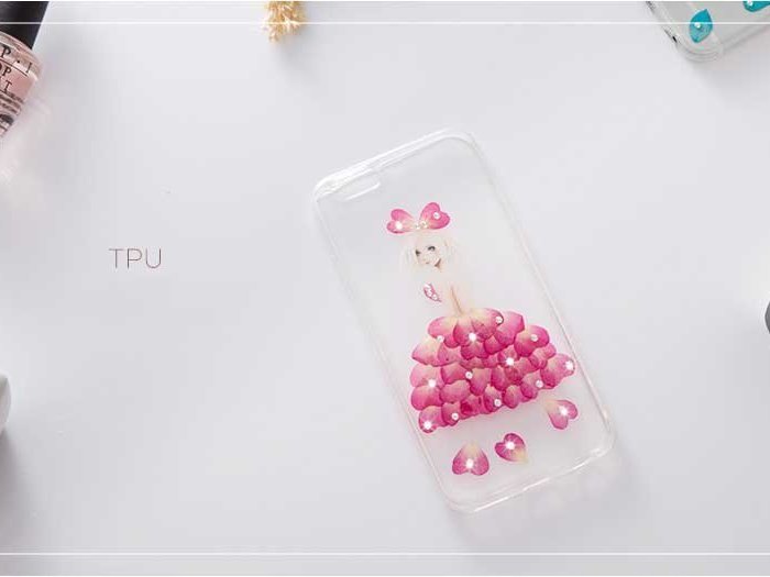 Чехол силиконовый Joyroom Flower Diamond для iPhone 6 / 6S Синий - Изображение 23316