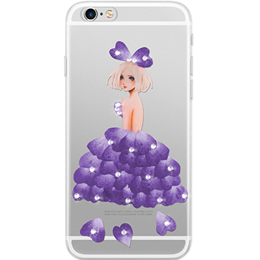 Чехол силиконовый Joyroom Flower Diamond для iPhone 6 / 6S Фиолетовый - Изображение 23318