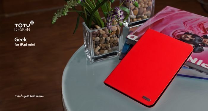 Чехол Totu Geek для iPad mini Красный - Изображение 23370