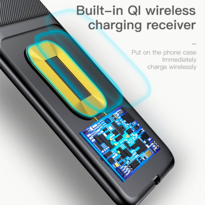 Чехол для беспроводной зарядки Baseus Wireless Charging Case для iPhone 7 Черный - Изображение 23484