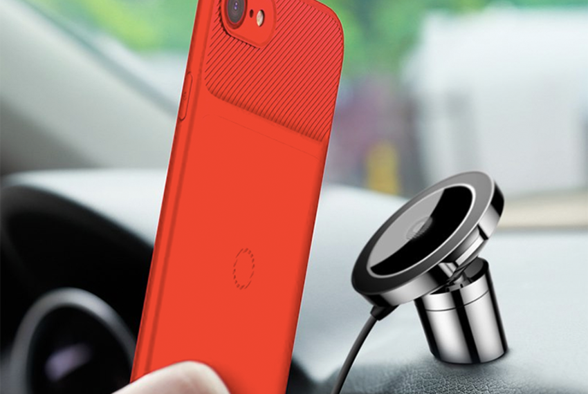 Чехол для беспроводной зарядки Baseus Wireless Charging Case для iPhone 7 Красный
