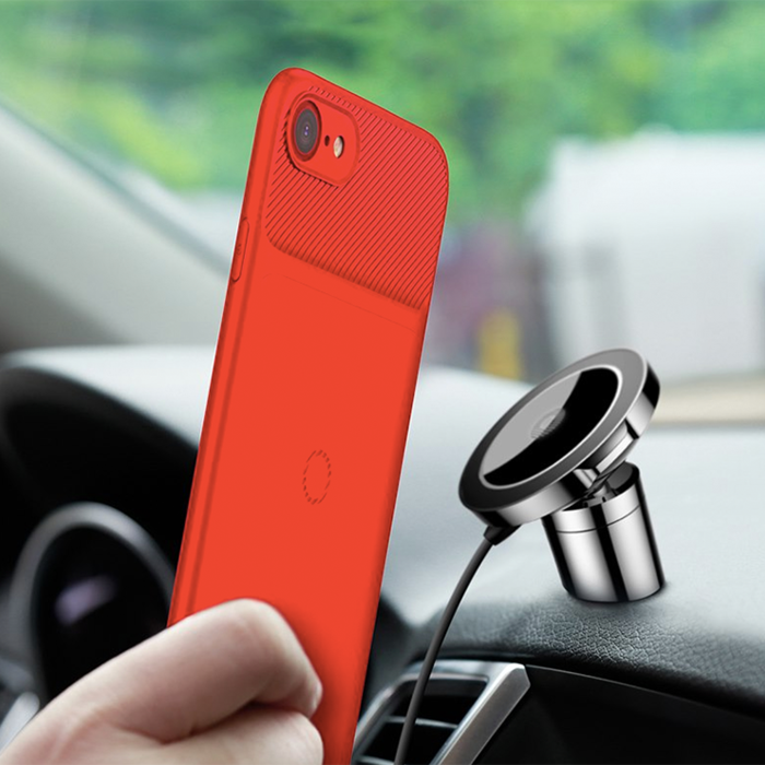 Чехол для беспроводной зарядки Baseus Wireless Charging Case для iPhone 7 Красный - Изображение 23512