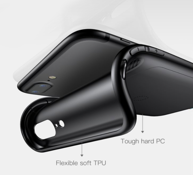 Чехол Baseus Wireless Charging Case для iPhone 7 Plus Черный - Изображение 23538