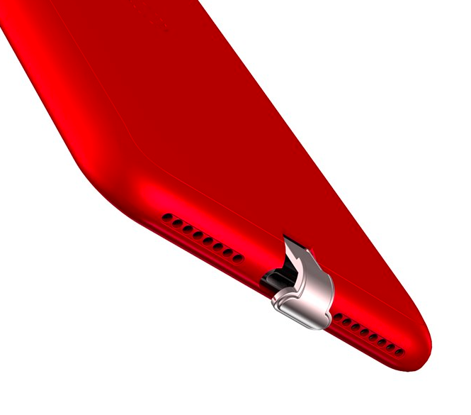 Чехол Baseus Wireless Charging Case для iPhone 7 Plus Красный - Изображение 23554