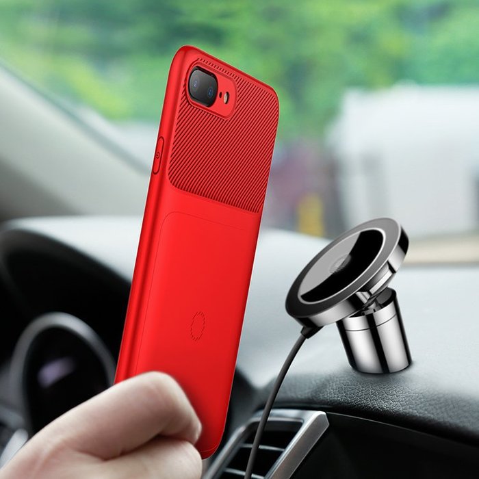Чехол Baseus Wireless Charging Case для iPhone 7 Plus Красный - Изображение 23562