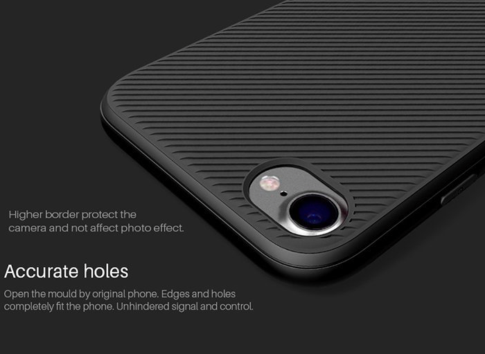 Силиконовый чехол с магнитом Nillkin Eton для iPhone 7 Черный - Изображение 17775
