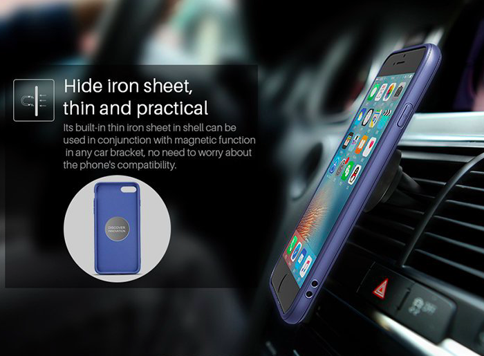 Силиконовый чехол с магнитом Nillkin Eton для iPhone 7 Черный - Изображение 17783