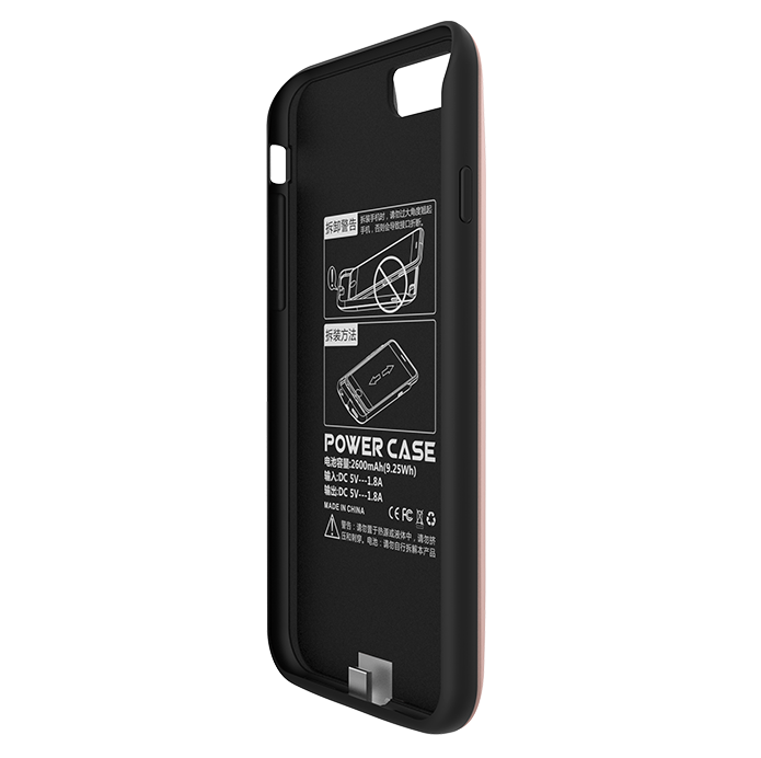 Чехол-аккумулятор Slim Power 2600mah для iPhone 8 Черный - Изображение 17995