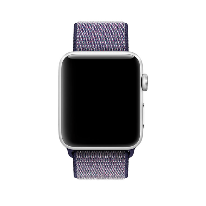Ремешок нейлоновый Special case Nylon Sport для Apple Watch 3 / 2 / 1 (42mm) Черно-Фиолетовый - Изображение 29913