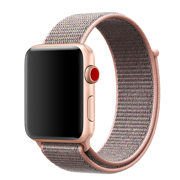 Ремешок нейлоновый Special case Nylon Sport для Apple Watch 3 / 2 / 1 (42mm) Нежно-розовый - Изображение 29923