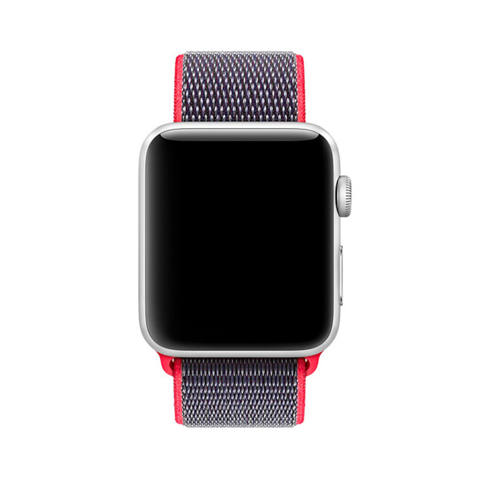 Ремешок нейлоновый Special case Nylon Sport для Apple Watch 3 / 2 / 1 (42mm) Розово-синий - Изображение 29931