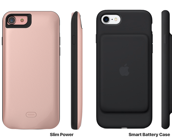 Чехол-аккумулятор Slim Power 2600mah для iPhone 8 Розовый - Изображение 18091
