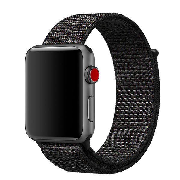 Ремешок нейлоновый Special case Nylon Sport для Apple Watch 3 / 2 / 1 (42mm) Черный - Изображение 29953