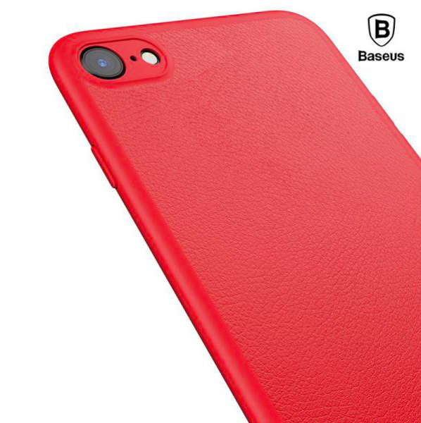 Чехол накладка с подставкой Baseus Happy Watching Support для iPhone 8 Красный - Изображение 18149