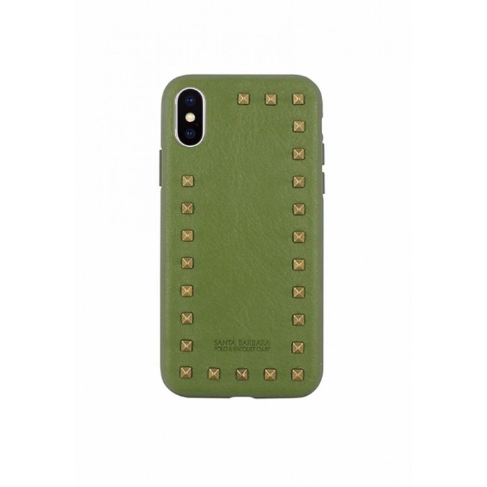Чехол накладка Polo & Racquet Debonair для iPhone X Зеленый - Изображение 30051