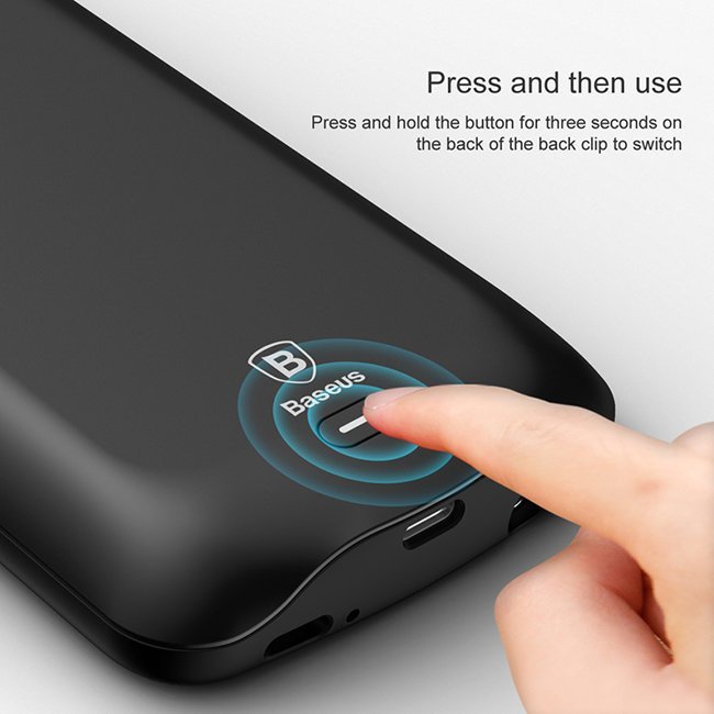 Чехол аккумулятор Baseus Geshion Backpack для Samsung Galaxy S8 Plus Черный - Изображение 30129
