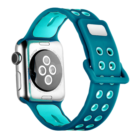Спортивный ремешок Vilo Perforate Sport для Apple Watch 3 / 2 / 1 (38мм) Голубой - Изображение 30423